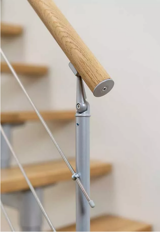 DOLLE SYDNEY - modulové schody přímé do 270 cm, zábradlí CLASSIC III